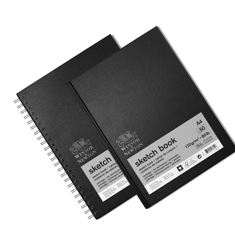 Sketch Books - Spiral Sketch, 110gsm/50lb, Spiral-Bound, 7x10, 80